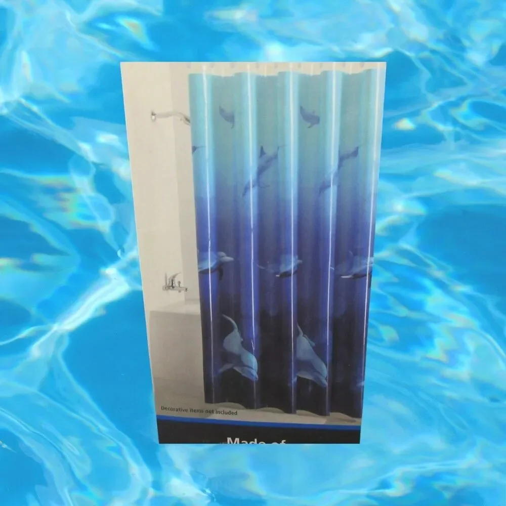 Dolphin Jumping Aquatic ~ Shower Curtain ~ 70